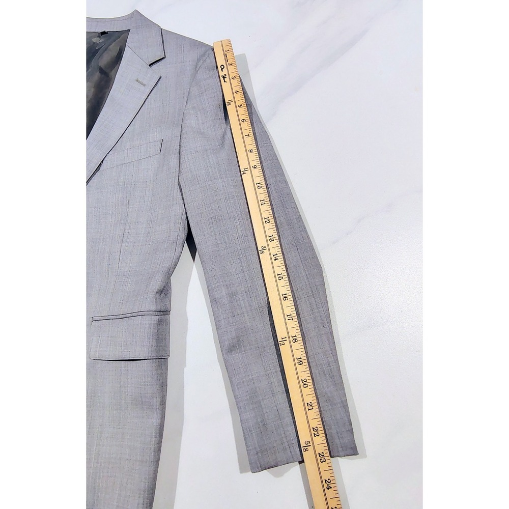 Bonobos Blazer Mens 38S Gray Wool Blend SLIM Fit Jacket Sport Coat - Picture 10 of 14